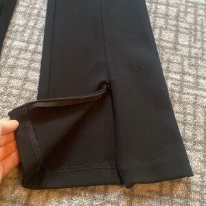 J Crew Black split hem pants (w zipper)